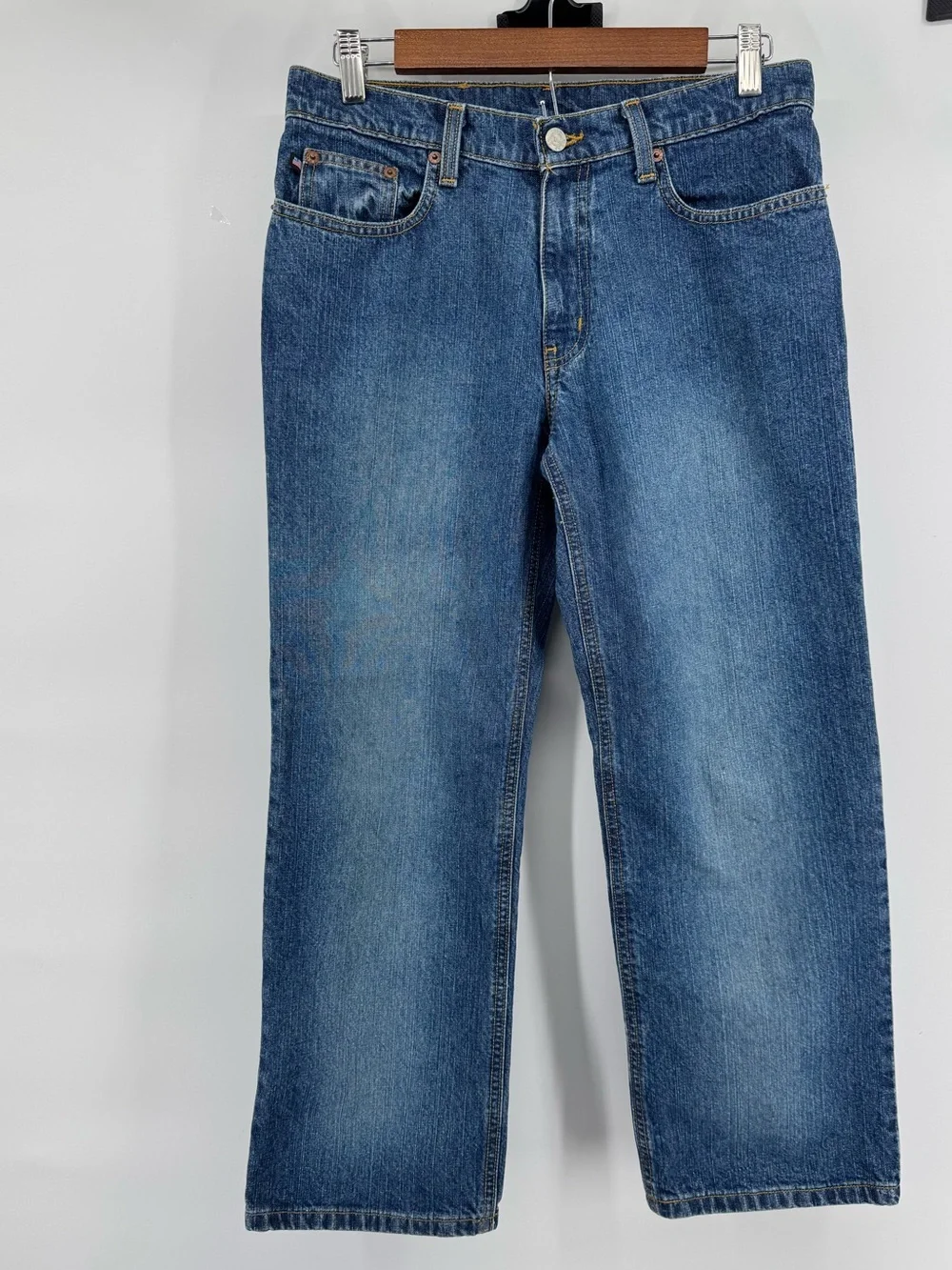 Polo Ralph Lauren Cropped Relaxed Jeans Women's Size 4 Minimalist Everyday Wear